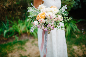 Lavender and Pale Yellow Bouquet