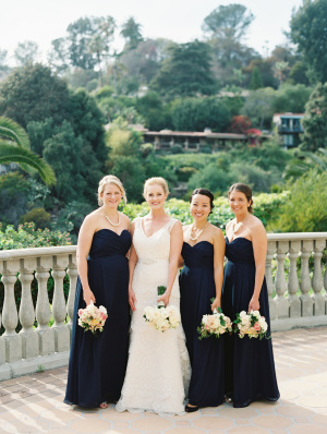 Navy Bridesmaids Gowns