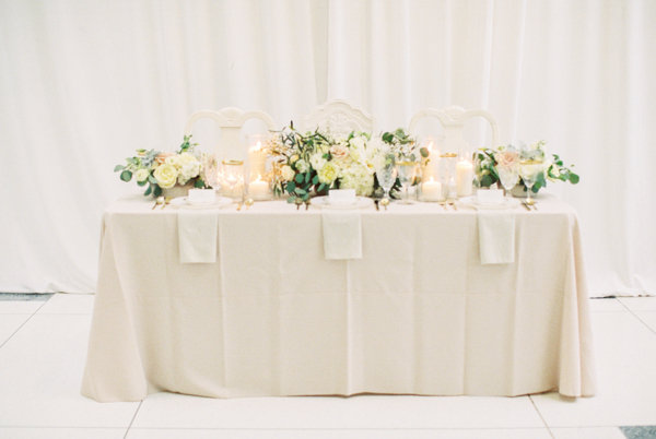 Butter and Ivory Wedding Table