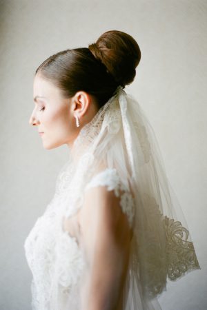 Bride with Lace Veil