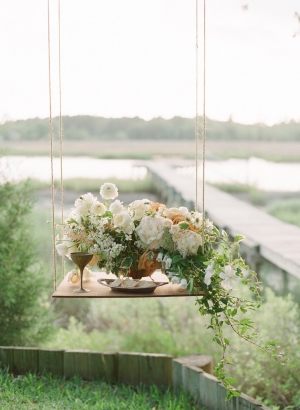 Peach and Ivory Wedding Flowers