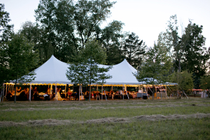 Backyard Tent Wedding Reception