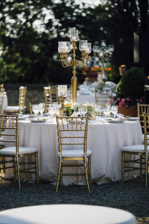 Outdoor Wedding Reception in Italy
