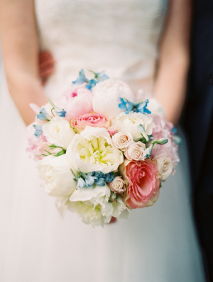Blue and Pink Bouquet
