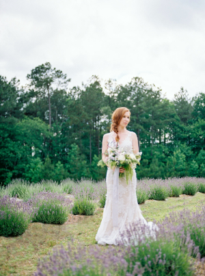 Bridal Portraits in Lavender Field
