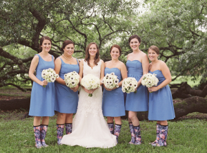 Bridesmaids in Rain Boots