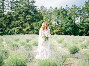 Lavender Field Bridal Portrait