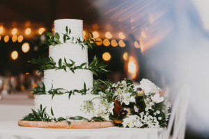 Wedding Cake with Olive Leafs