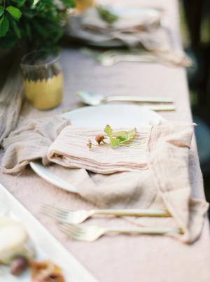 Wedding Table with Textured Linens