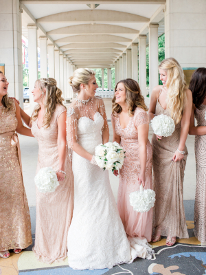 Blush Beaded Gowns