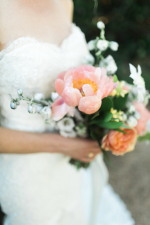 Bouquet with Pink Peonies
