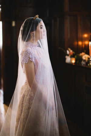 Bride in Cathedral Veil