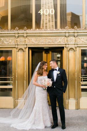 Chicago Wrigley Building Wedding Photos