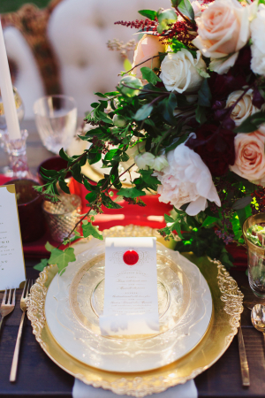 Gold and Red Wedding Ideas