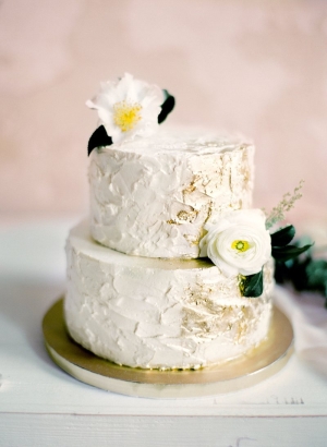 Petite Wedding Cake with Gold
