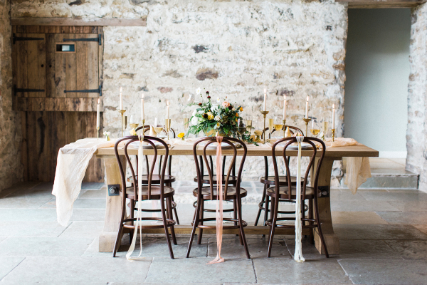 Rustic Elegant Autumn Wedding Table