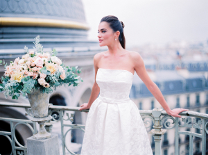 Bride on a Rooftop in Paris