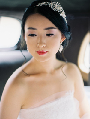 Bride with Red Lipstick