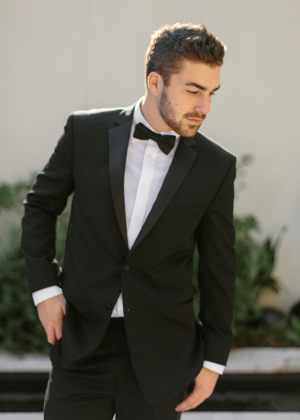 Groom in Tux from Berlins Clothing