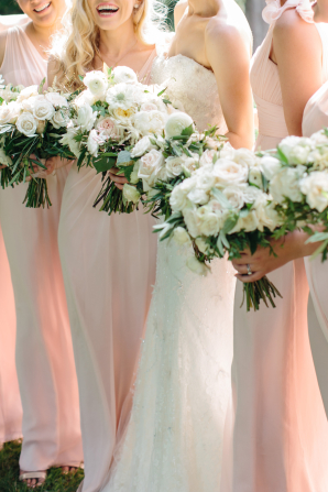 Blush Bridesmaids Dresses