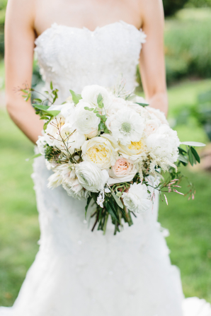 White and Ivory Bridal Bouquet