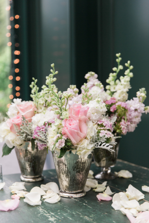 Pink Lavender and Ivory Wedding Flowers