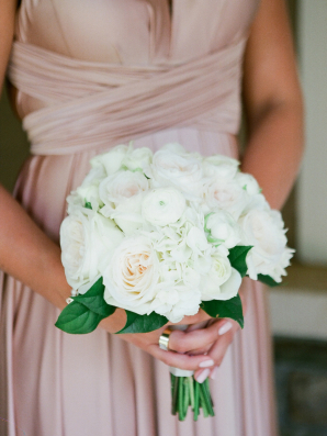 White Bridesmaid Bouquet