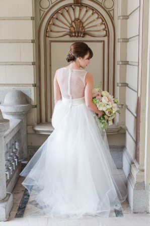 Amsale Tulle Gown