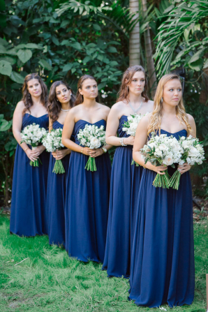 Bridesmaids in Royal Blue