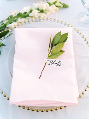 Greenery Sprig Place Cards