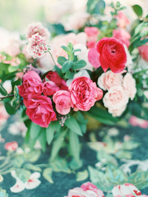 Fuchsia and Blush Wedding Flowers