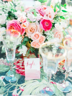 Multicolor Floral Wedding Table