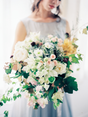 Bridal Bouquet with Ivory Blooms