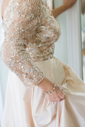 Gold and Ivory Mother of the Bride Gown