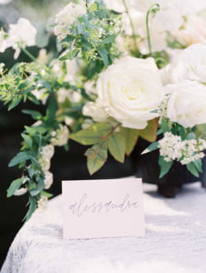 Modern Calligraphy Place Card