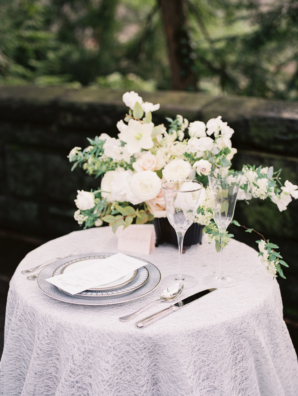 White and Ivory Wedding Table