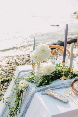 Blue White Green Beach Wedding Ideas