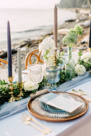 Copper and Blue Beach Wedding Ideas