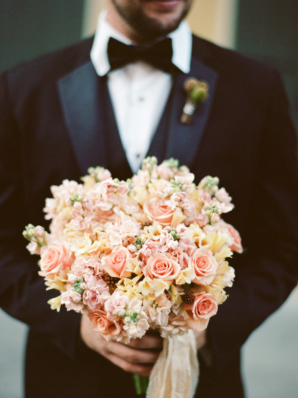 Groom with Bouquet
