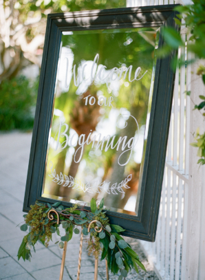Mirror Wedding Sign