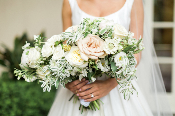 Elegant Asymmetrical Bridal Bouquet