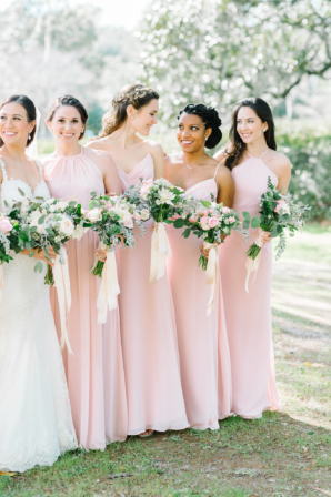 Pink Bridesmaids Dresses by Hayley Paige