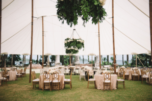 Tent Wedding Reception on Lawn