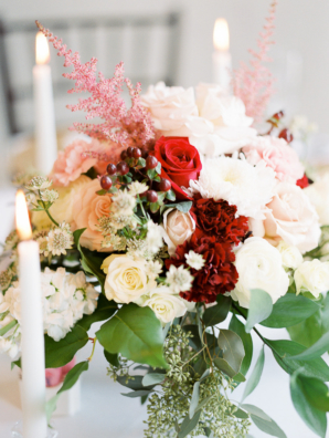 White and Red Centerpiece
