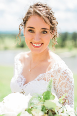 Bride with Curly Updo
