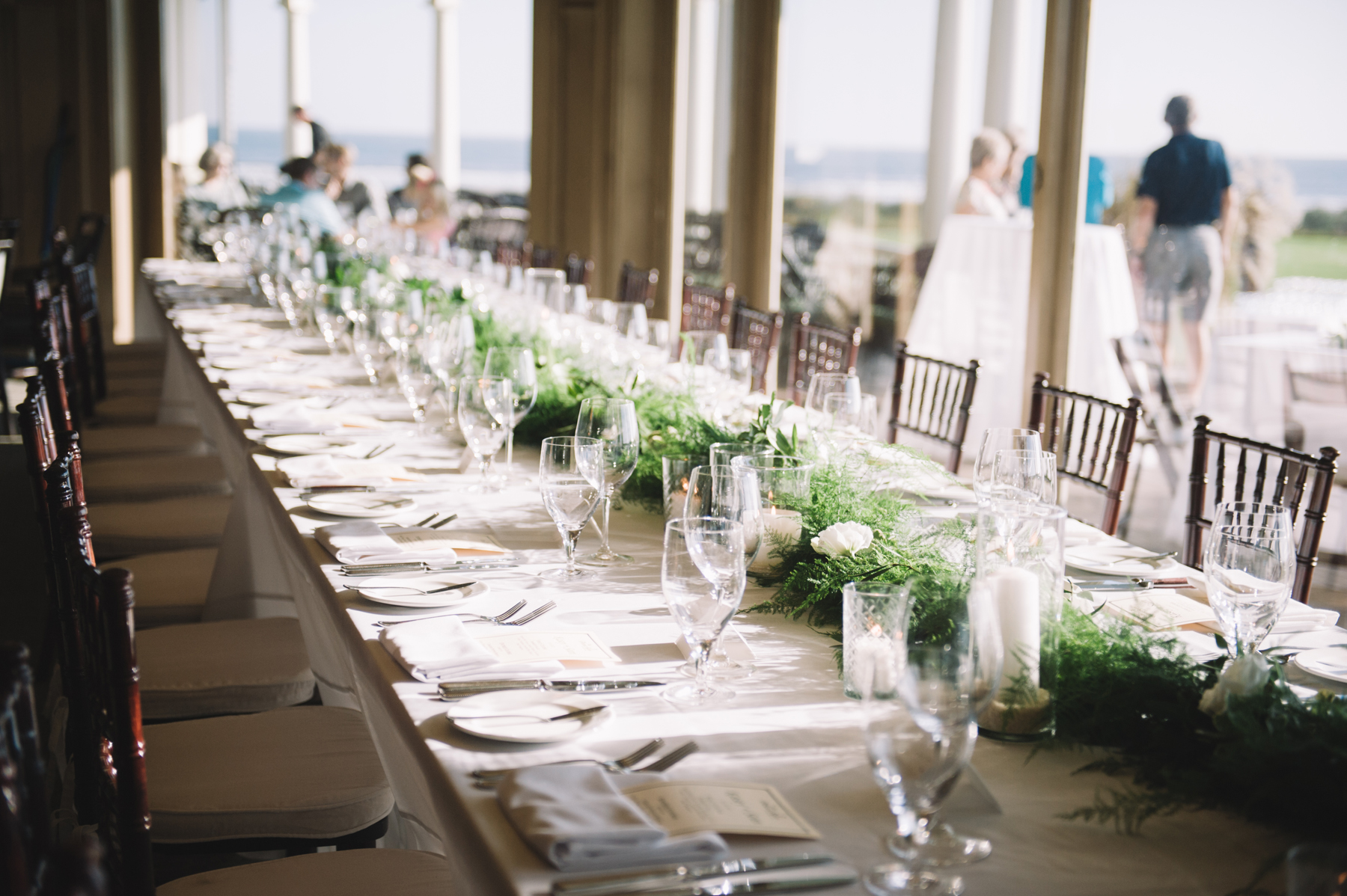 Long Table with Greenery