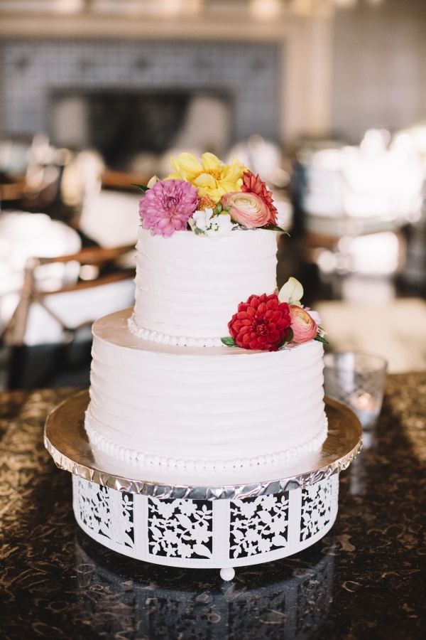 Two Tier Simple Wedding Cake