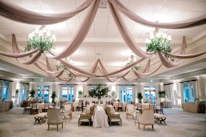 Wedding Reception with Ceiling Draping