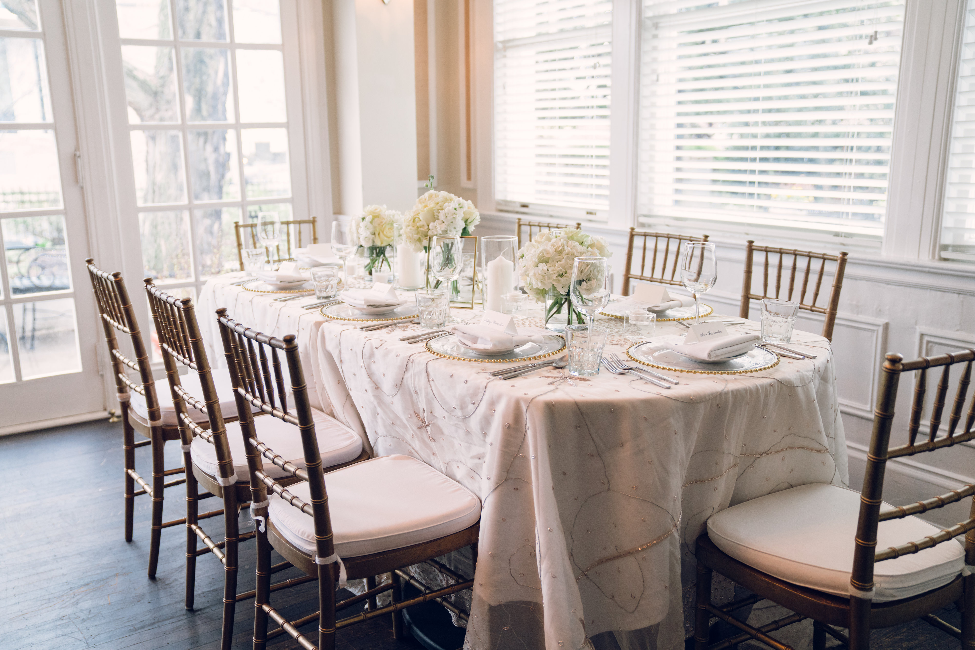 Romantic Intimate Mansion Wedding Reception
