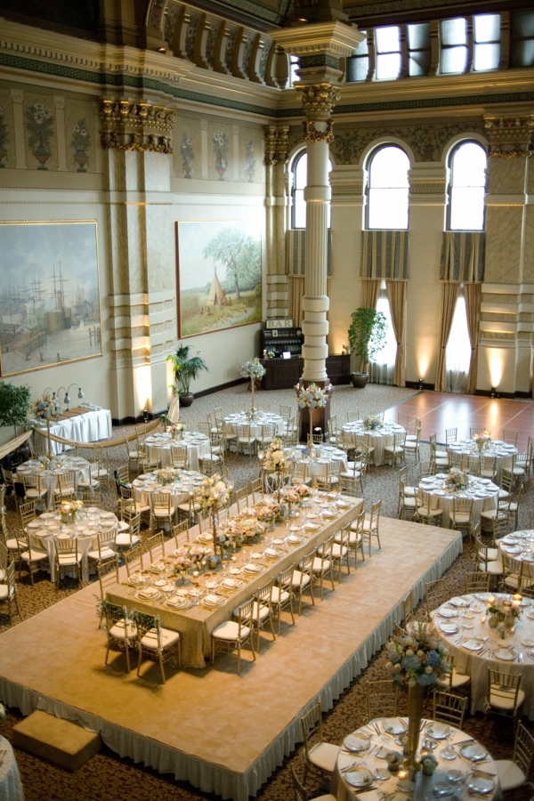 Glamorous Gold Wedding Reception
